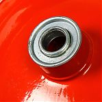 Колесо для тачки, с подшипником, диаметр 360 мм, полиуретан, красное