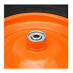 Колесо полиуретановое с подшипником 3.25х8 дюймов, втулка 20 мм, оранжевое