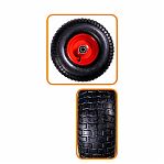 Тачка строительная Мастер Скорпион, металл, 1 широкое колесо, объем 110 л, до 350 кг, оцинкованная