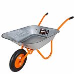 Тачка садовая Вихрь Т 65-1 73/7/4/4 , металл, 1 колесо, объем 65 л, до 85 кг, оцинкованная