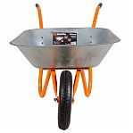 Тачка садовая Вихрь Т 65-1 73/7/4/4 , металл, 1 колесо, объем 65 л, до 85 кг, оцинкованная