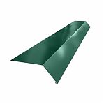 Капельник карнизный, оцинкованный, тёмно-зелёный, 7х10х200 см