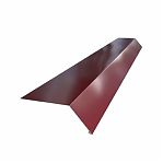 Капельник карнизный, оцинкованная сталь, вишневый, 7х10х200 см