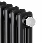 Дизайн-радиатор трубчатый Royal Thermo Insignia VC2180-06, RAL9005m, Noir Sable, сталь, 6 секций