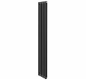 Дизайн-радиатор трубчатый Royal Thermo Insignia VC2180-06, RAL9005m, Noir Sable, сталь, 6 секций