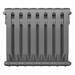 Радиатор Royal Thermo BiLiner 500, Silver Satin - 8 секций, биметалл, настенная установка