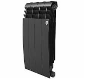 Радиатор Royal Thermo BiLiner 500, Noir Sable - 4 секции, биметалл, настенная установка