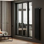 Дизайн-радиатор трубчатый Royal Thermo Insignia VC2180, RAL9005m, сталь, 8 секций