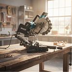 Пила торцовочная Sturm MS55255, щеточный двигатель, регулировка оборотов, 2.3 кВт