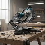 Пила торцовочная Sturm MS55255, щеточный двигатель, регулировка оборотов, 2.3 кВт