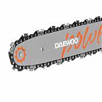 Пила цепная электрическая Daewoo DACS 2700E, длина шины 45.5 см, 18", звеньев 62 шт, 2700 Вт