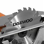 Пила дисковая Daewoo DAS 1600-190L, диск 190 мм, лазерная направляющая, 1600 Вт