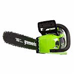 Пила аккумуляторная Greenworks GD40CS18 40В, в комплекте 1 АКБх5 Ah и зарядное устройство