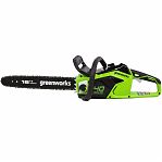 Пила аккумуляторная Greenworks GD40CS18 40В, в комплекте 1 АКБх5 Ah и зарядное устройство