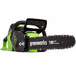 Пила аккумуляторная Greenworks GD40CS18 40В, в комплекте 1 АКБх5 Ah и зарядное устройство