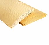 Блок-хаус, сорт С, Хвоя, 38х185х3000 мм, имитация бревна, в упаковке 2 штуки