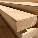 Доска строганая, завальцованная, сорт АВ, Хвойные породы 45х95х6000 мм, в упаковке 2 штуки