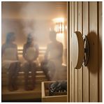 Клапан тарельчатый для бани и сауны, диаметр 125 мм, дерево абаши