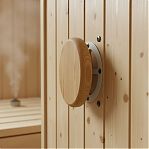 Клапан тарельчатый для бани и сауны, диаметр 100 мм, термодревесина