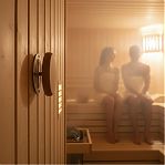 Клапан тарельчатый для бани и сауны, диаметр 100 мм, термодревесина