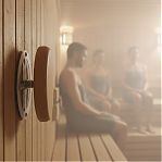 Клапан тарельчатый для бани и сауны, диаметр 100 мм, термодревесина