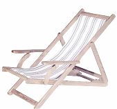 Шезлонг гибкий, Липа, с подлокотниками, для отдыха, для бани и сауны, ткань, дерево