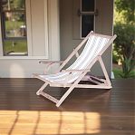 Шезлонг гибкий, Липа, с подлокотниками, для отдыха, для бани и сауны, ткань, дерево