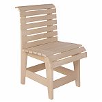 Стул, Липа, для бани и сауны, натуральный цвет, 500х520х810 мм, дерево