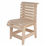 Стул, Липа, для бани и сауны, натуральный цвет, 500х520х810 мм, дерево