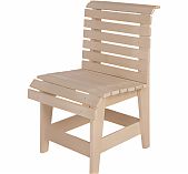 Стул, Липа, для бани и сауны, натуральный цвет, 500х520х810 мм, дерево