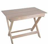 Стол прямоугольный, Липа, для бани и сауны, не раскладывается, 610х755х1200 мм, дерево