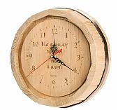 Часы круглые, ЧПД-2 На баньку время не жалей, Дуб, для бани и сауны, настенные, 85х260 мм, бондарные, дерево