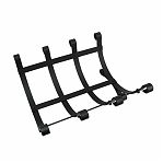 Дровница напольная стандарт, сетка, для бани и камина, металл, черная