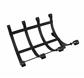 Дровница напольная стандарт, сетка, для бани и камина, металл, черная