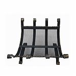 Дровница напольная стандарт, сетка, для бани и камина, металл, черная