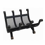 Дровница напольная стандарт, сетка, для бани и камина, металл, черная