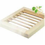 Решетка вентиляционная большая М-21, древесина липы, 220х250 мм, для бани и сауны