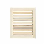 Решетка вентиляционная большая М-21, древесина липы, 220х250 мм, для бани и сауны