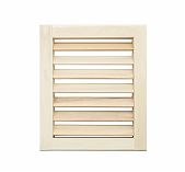 Решетка вентиляционная большая М-21, древесина липы, 220х250 мм, для бани и сауны