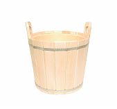 Запарник для бани и сауны, ПЛ-42, объем 12 л, липа, вставка из пластика, дерево
