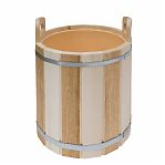 Запарник для бани и сауны, R-SAUNA ТПЛ-42, объем 12 л, Липа, термолипа, вставка из пластика, дерево