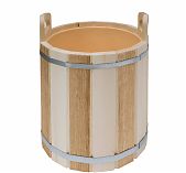 Запарник для бани и сауны, R-SAUNA ТПЛ-42, объем 12 л, Липа, термолипа, вставка из пластика, дерево