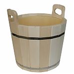 Запарник для бани и сауны, R-SAUNA ПЛ-43, объем 16 л, Липа, вставка из пластика, дерево