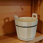 Запарник для бани и сауны, R-SAUNA ПЛ-43, объем 16 л, Липа, вставка из пластика, дерево