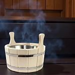 Шайка для бани и сауны, LK ЛТ-12, объем 5 л, Липа, вставка из нержавеющей стали, дерево