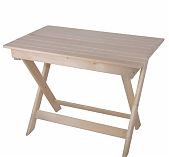 Стол прямоугольный, Липа, для бани и сауны, раскладывается, 600х755х1000 мм, дерево