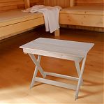 Стол прямоугольный, Липа, для бани и сауны, раскладывается,  600х755х1200 мм, дерево