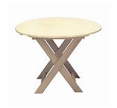 Стол круглый раскладной диаметр 1000 мм, Липа, из натуральной древесины