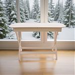 Стол овальный, Липа, для бани и сауны, раскладывается, длина 1000 мм, дерево