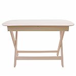 Стол овальный, Липа, для бани и сауны, раскладывается, длина 1200 мм, дерево